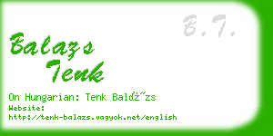 balazs tenk business card